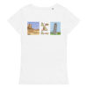 Camiseta orgánica básica para mujer Egipto Pisa - Imagen 5