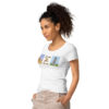 Camiseta orgánica básica para mujer Egipto Pisa - Imagen 4