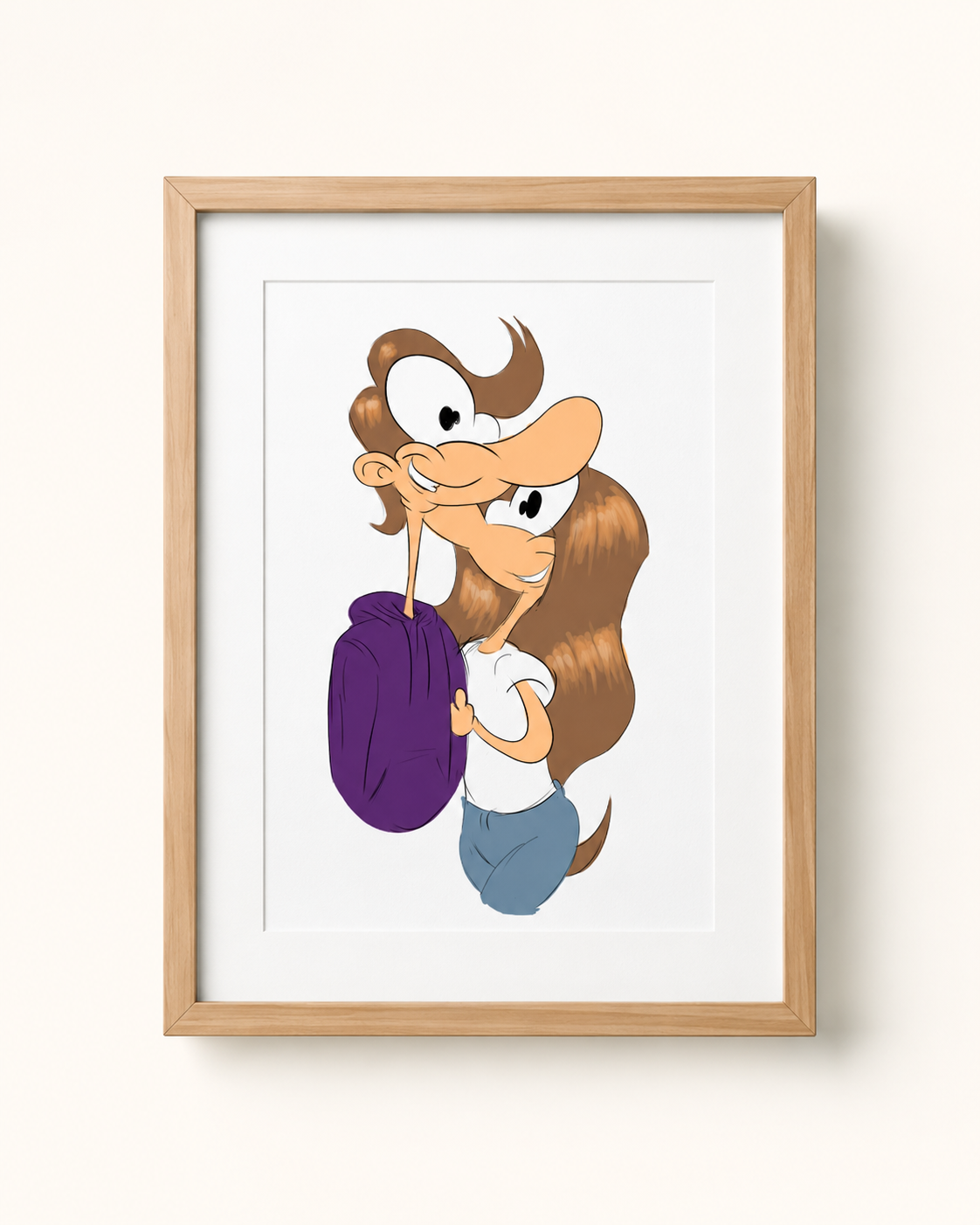 Ilustración enmarcada